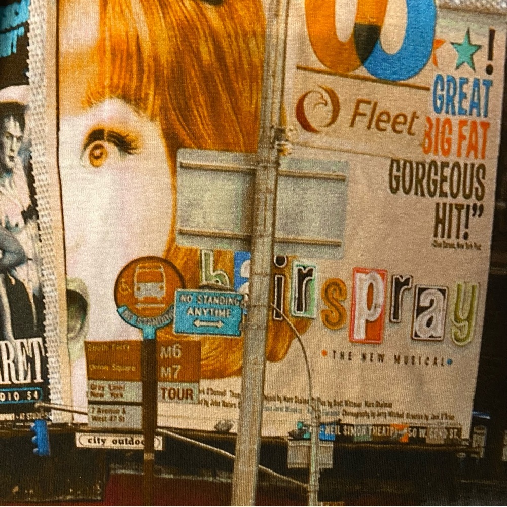 90's 00's vintage nyc broadway taxi cab body con top - Picture 5 of 6